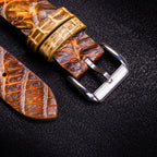 Whiskey Alligator Hornback Apple Watch Band