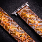 Whiskey Alligator Hornback Apple Watch Band
