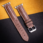 Dark Brown Lizard Leather Apple Watch Band