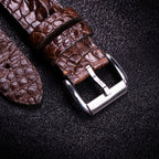 Dark Brown Horned Alligator Leg Apple Watch Band