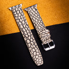 Ivory Alligator Leather Apple Watch Band