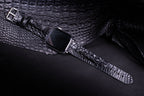 Black Horned Alligator Leg Apple Watch Band