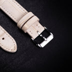 Linen Nubuck Alligator Leather Apple Watch Band