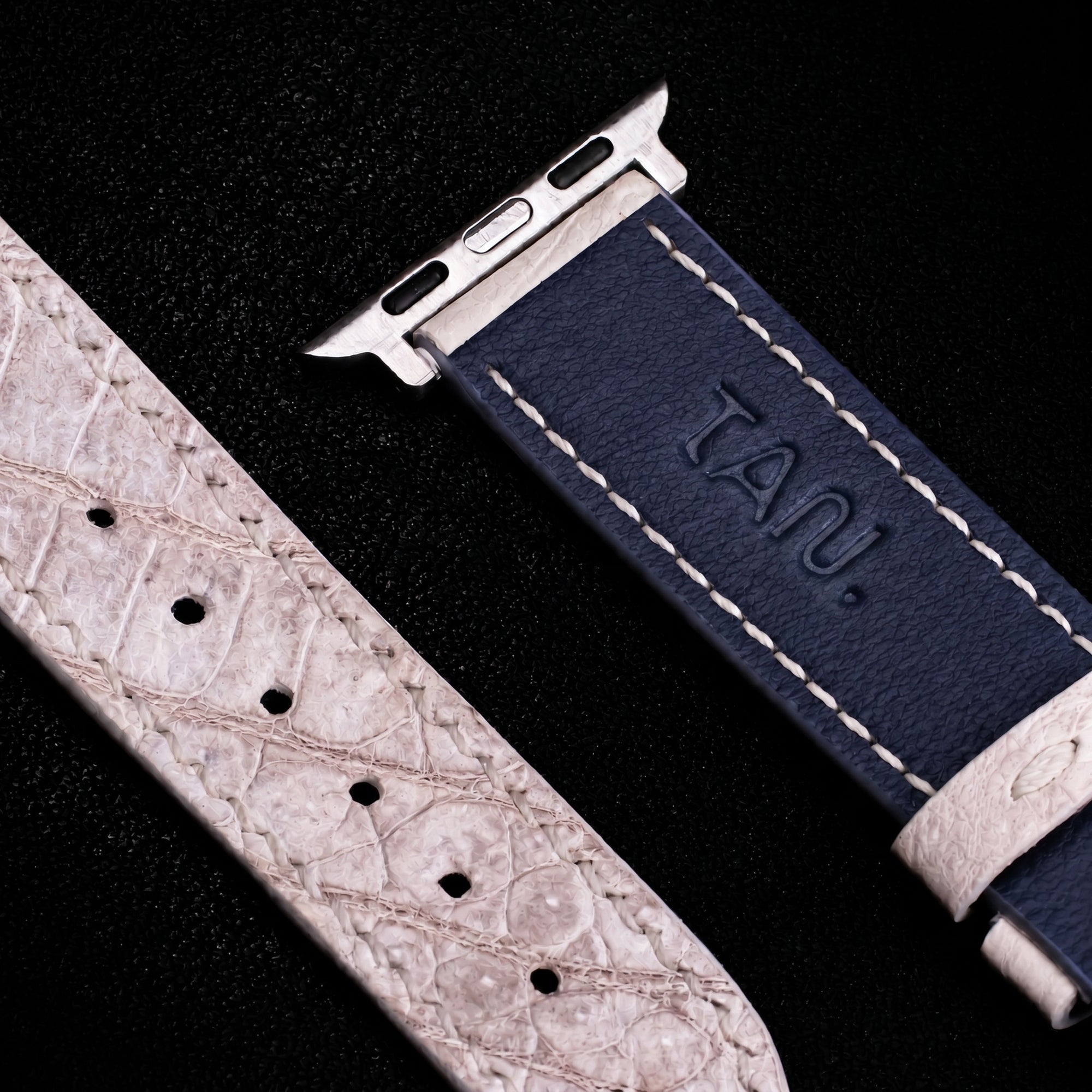 Himalayan Alligator Leather Apple Watch Band (Belly)