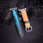 Peacock Patina Alligator Leather Apple Watch Band