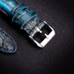 Peacock Patina Alligator Leather Apple Watch Band