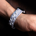 Glacier Blue Alligator Hornback Apple Watch Band
