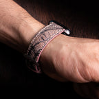 Rose Taupe Matte Ostrich Leather Apple Watch Band