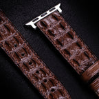 Brown Double Hornback Alligator Apple Watch Band