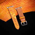 Phoenix Matte Ostrich Leg Leather Apple Watch Band (Scaled)