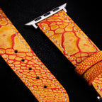 Phoenix Matte Ostrich Leg Leather Apple Watch Band (Scaled)