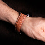 Saddle Brown Matte Full-Quill Ostrich Leather Apple Watch Band