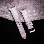 Himalayan Alligator Leather Apple Watch Band (Belly)