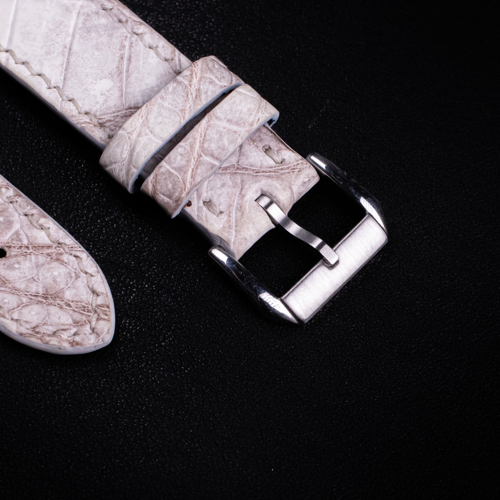 Himalayan Alligator Leather Apple Watch Band (Belly)