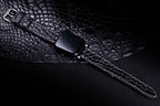 Black Alligator Leather Apple Watch Band