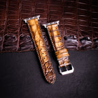 Havana Patina Alligator Leather Apple Watch Band