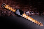 Havana Patina Alligator Leather Apple Watch Band