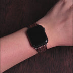 Brown Double Hornback Alligator Apple Watch Band